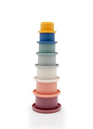 Силіконовий сортер freeon вежа кругла, multicolour 4