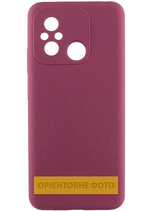 Чехол silicone cover lakshmi full camera (aaa) для motorola moto g15 4g бордовый / plum