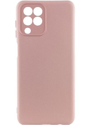 Чехол tpu getman liquid silk full camera для samsung galaxy m33 5g розовый / pink sand