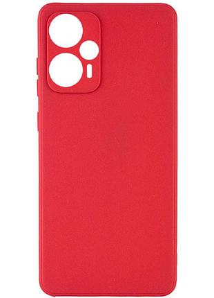 Силиконовый чехол candy full camera для xiaomi poco f5 / note 12 turbo красный / camellia