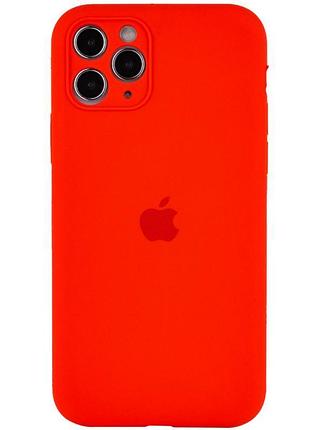 Чехол silicone case full camera protective (aa) для apple iphone 12 pro max (6.7") красный / red 2