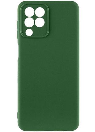 Чехол tpu getman liquid silk full camera для samsung galaxy m33 5g зеленый / dark green