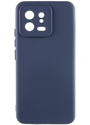 Чехол tpu getman liquid silk full camera для xiaomi 13 pro синий / midnight blue