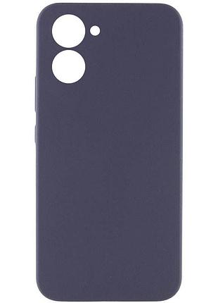 Чехол silicone cover lakshmi full camera (aaa) для realme c33 серый / dark gray