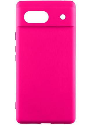 Чохол silicone cover lakshmi full camera (aaa) для google pixel 7a рожевий / barbie pink