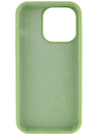 Чохол silicone case full protective (aa) no logo для apple iphone 16 (6.1") м'ятний / mint 4