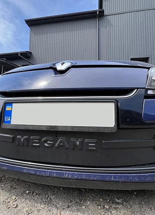 Зимняя накладка на решетку радиатора (2009-2013, нижняя) матовый для renault megane iii
