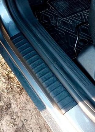 Накладки на внутрішні пороги eurocap (матовий, 4 шт, abs) для renault duster 2024- рр