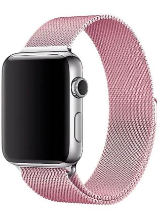 Ремешок milanese loop design для apple watch 38/40/41/42mm(ser.10) rose pink