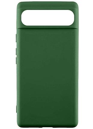 Чехол tpu getman liquid silk для google pixel 7a зеленый / dark green