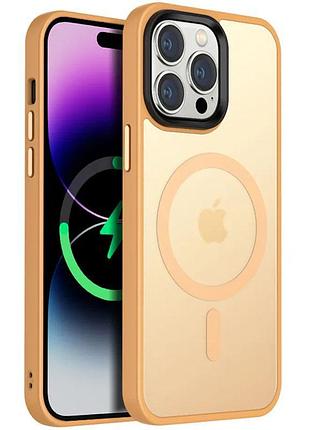 Чехол ummi colorful with magsafe для apple iphone 12 pro / 12 (6.1") персиковый / orange