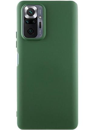 Чехол silicone cover ummi lakshmi (aa) для xiaomi redmi note 10 pro / 10 pro max зеленый / dark green