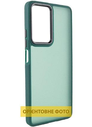 Чехол tpu+pc lyon frosted для infinix hot 60i / hot 60 green