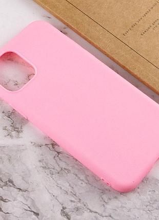 Силиконовый чехол candy для apple iphone 11 pro max (6.5") розовый