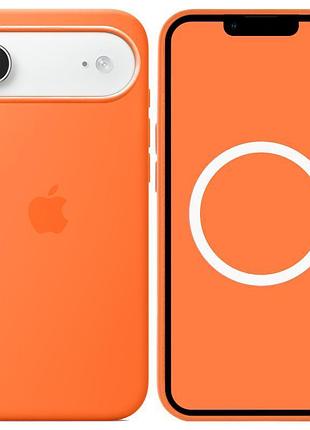 Чохол silicone case (aaa) with magsafe and animation для apple iphone 17 air (6.5") orange