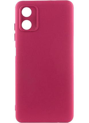 Чохол tpu getman liquid silk full camera для motorola moto g04 / e14 бордовий / marsala