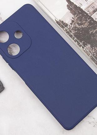 Силіконовий чохол candy full camera для infinix hot 30i синій / dark blue
