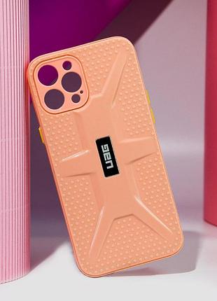 Чохол tpu+pc uag для apple iphone 12 pro max (6.7") рожевий