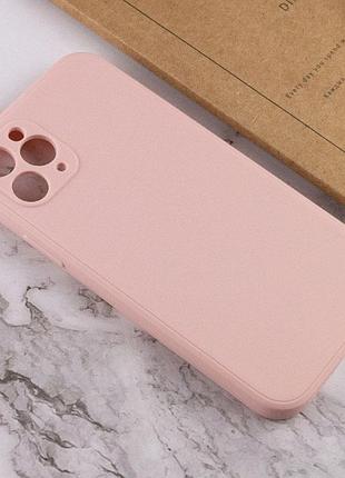 Силіконовий чохол candy full camera для apple iphone 11 pro max (6.5") рожевий / pink sand