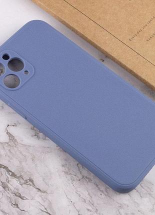 Силіконовий чохол candy full camera для apple iphone 11 pro max (6.5") блакитний / mist blue