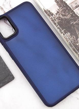 Чохол tpu+pc lyon frosted для samsung galaxy a06 navy blue