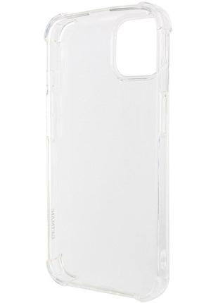 Tpu чехол getman ease logo усиленные углы для apple iphone 14 (6.1") бесцветный (прозрачный) 4