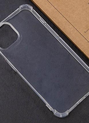 Tpu чехол getman ease logo усиленные углы для apple iphone 14 (6.1") бесцветный (прозрачный) 5