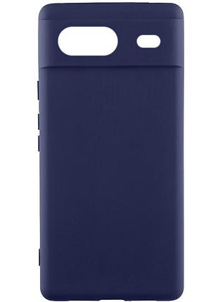 Чехол silicone cover lakshmi full camera (aaa) для google pixel 8a темно-синий / midnight blue