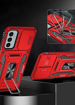 Ударопрочный чехол camshield army ring для samsung galaxy a25 5g красный / red
