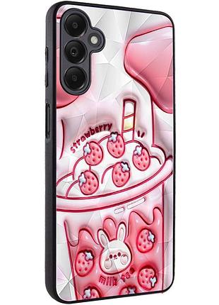 Tpu+pc чехол prisma fluffie для samsung galaxy a25 5g strawberry