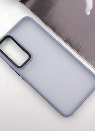 Чохол tpu+pc lyon frosted для samsung galaxy a35 sierra blue