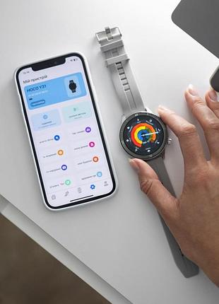 Смарт-часы hoco smart watch y31 smart sports watch (call version) silver