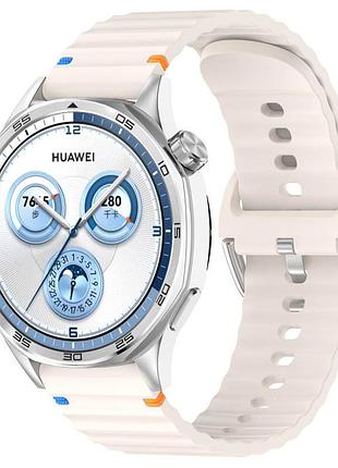 Силиконовый ремешок wavy для smart watch 20mm antique white