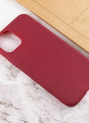 Силиконовый чехол candy для apple iphone 11 pro max (6.5") бордовый