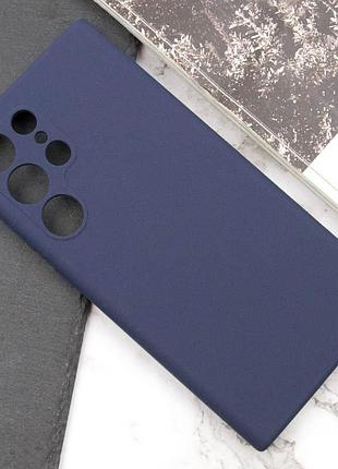 Чехол silicone cover lakshmi full camera (aaa) для samsung galaxy s23 ultra темно-синий / midnight blue