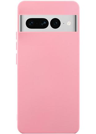 Чехол tpu getman liquid silk для google pixel 7 pro розовый / pink
