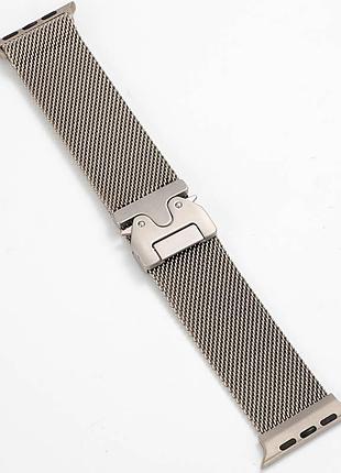 Ремешок milanese loop new design для apple watch 42(ser.1-3)/44/45/46/49mm titanium