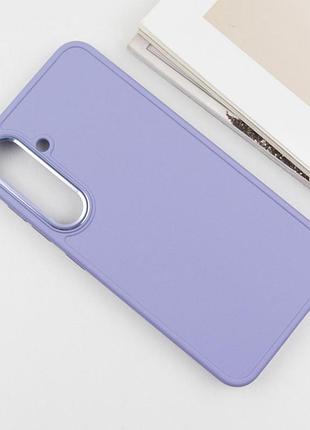 Tpu чохол bonbon metal style для samsung galaxy s23+ бузковий / dasheen