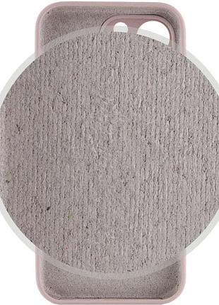 Чехол silicone case full camera protective (aa) для apple iphone 14 pro (6.1") серый / lavender 4