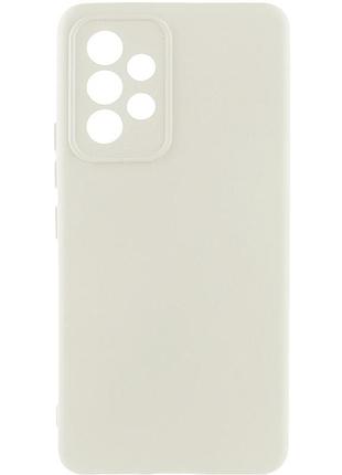 Чехол tpu getman liquid silk full camera для samsung galaxy a52 4g / a52 5g / a52s белый / white