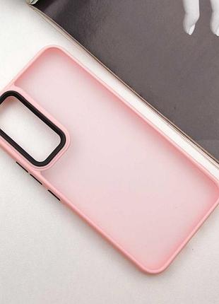 Чохол tpu+pc lyon frosted для samsung galaxy a35 pink