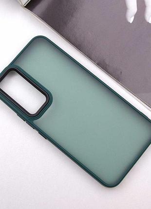 Чохол tpu+pc lyon frosted для samsung galaxy a55 green