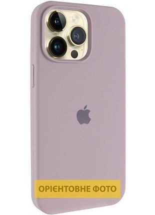 Чохол silicone case (aa) logo with magsafe для apple iphone 16 (6.1") сірий / lavender