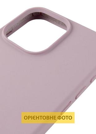 Чохол silicone case (aa) logo with magsafe для apple iphone 16 (6.1") сірий / lavender 4