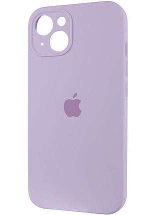 Чехол silicone case full camera protective (aa) для apple iphone 14 (6.1") сиреневый / lilac 4