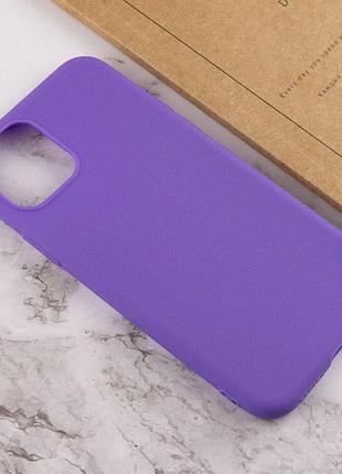 Силіконовий чохол candy для apple iphone 11 pro max (6.5") бузковий