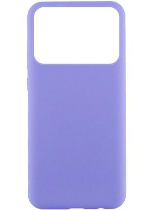 Чехол silicone cover lakshmi (aaa) для xiaomi poco x6 pro сиреневый / dasheen