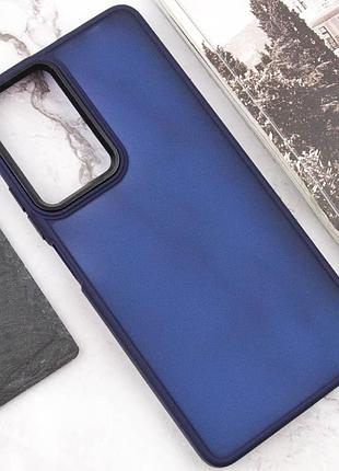 Чехол tpu+pc lyon frosted для xiaomi redmi 13 4g / poco m6 4g navy blue