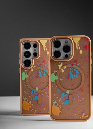 Чохол tpu+pc flush with magsafe для apple iphone 12 pro / 12 (6.1") desert gold