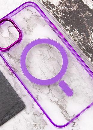 Чехол tpu iris with magsafe для apple iphone 12 pro max (6.7") фиолетовый 5